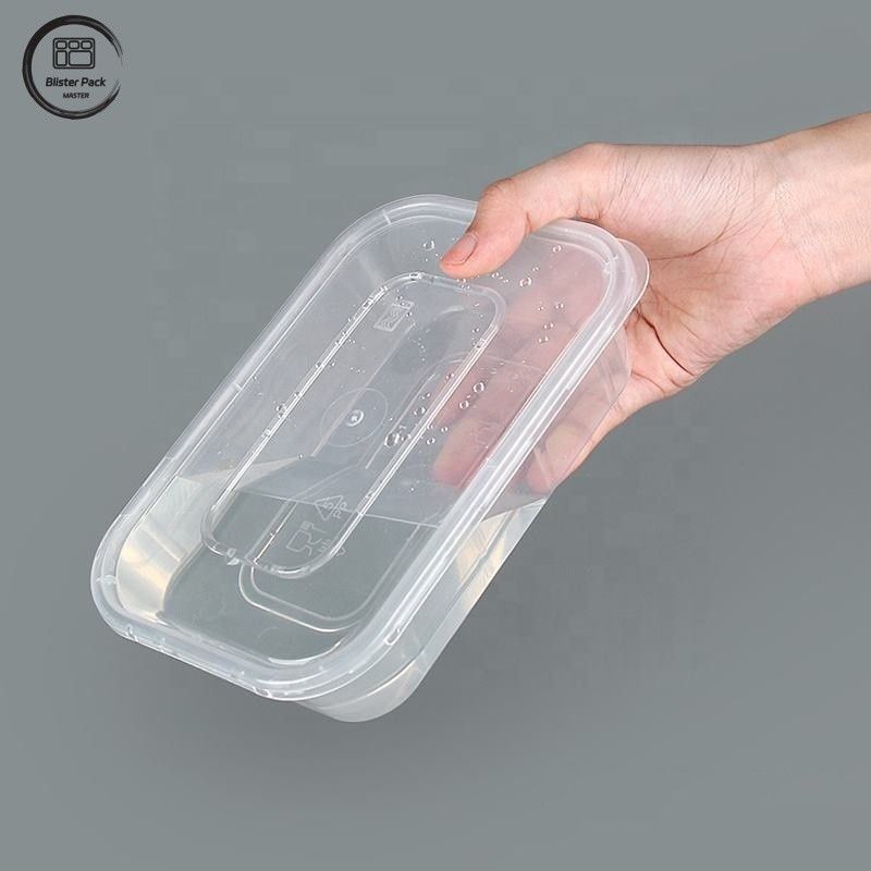 جعبه ی پلاستیکی یکبار مصرفی با پوشش مایکروویو 500ml تا 1500ml