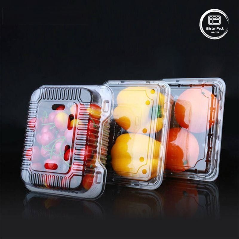 OEM/ODM Clamshell سینی میوه های یکبار مصرفی و ظروف سبزیجات PET شفاف پلاستیک مواد غذایی