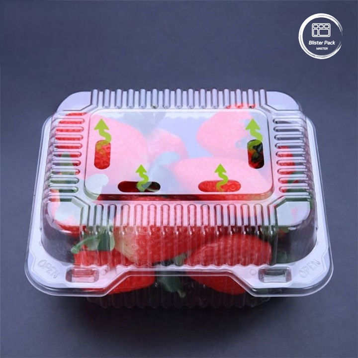 OEM/ODM Clamshell سینی میوه های یکبار مصرفی و ظروف سبزیجات PET شفاف پلاستیک مواد غذایی