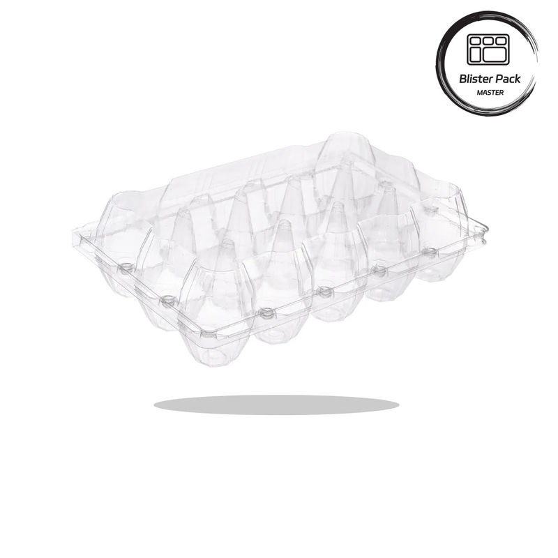 20/24/30 Cell PET Clear Plastic Egg Blister Tray بسته بندی تخم مرغ کویل با پوشش