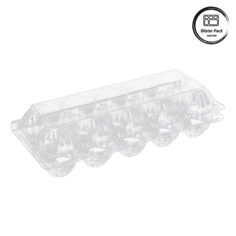 20/24/30 Cell PET Clear Plastic Egg Blister Tray بسته بندی تخم مرغ کویل با پوشش